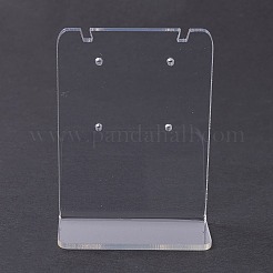 アクリルイヤリングスタンドディスプレイ  L字型  透明  3.6x4.95x7cm&nbsp;EDIS-F005-03B