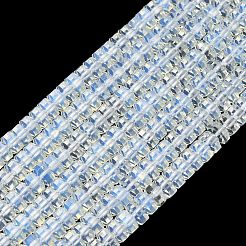 オパールビーズ連売り  多面カット  六角  7x6.5x3.5mm  穴：1.2mm  約108個/連  14.88''（37.8センチメートル）&nbsp;G-G317-A33-3X6MM