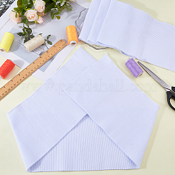 ポリエステル弾性生地  服装アクセサリー  長方形  ホワイト  140~150x2mm  1ヤード/個&nbsp;DIY-WH0622-517B