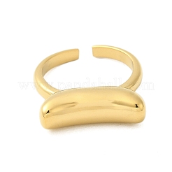 女性用304ステンレススチールカフリング  ゴールドカラー  内径：18.5mm&nbsp;RJEW-U013-07G