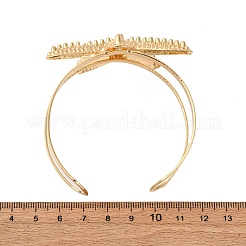 女性用合金＆鉄カフバングル  ゴールド  ヒトデ  内径：2-1/4インチ（5.85cm）&nbsp;BJEW-F501-04A-KCG