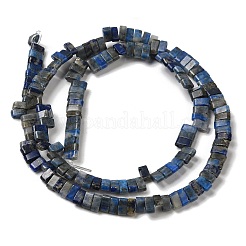 天然石ラピスラズリビーズ連売り  2穴  長方形  2.5~3x5x2.5mm  穴：0.8mm  約138~140個/連  15.28''~15.31''（38.8~38.9センチメートル）&nbsp;G-Z045-A11-01