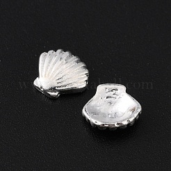 合金カボション  ネイルアートの装飾の付属品  シェル形状  銀  7x7x1mm&nbsp;MRMJ-WH0064-47C