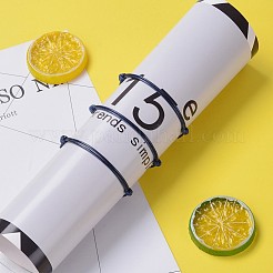 韓国のワックスポリエステルコードブ​​レスレット作り用  ミッドナイトブルー  調整可能な直径：40~70mm&nbsp;X-AJEW-JB00011-14