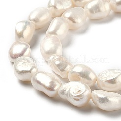 天然養殖淡水パールビーズ連売り  ライス  染め  ビスク  11.5~16x9~10.5mm  穴：0.6mm  約24個/連  14.37インチ（36.5cm）&nbsp;PEAR-L033-38D-01A