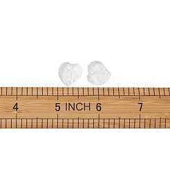透明なアクリルパーツ  葉  透明  15x15x2mm  穴：1.5mm  100個/袋&nbsp;TACR-TA0001-01