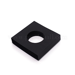 紙陳列ボックス紙スリーブ  正方形  ブラック  129.5x109.5x1mm&nbsp;FIND-WH0077-81C