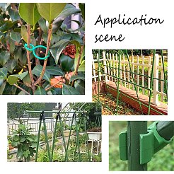 PP植物固定具＆バックルクリップ＆植物ツイストクリップタイ＆コーティングされた植物スティック＆A型接続ジョイント＆コネクタ  ガーデニング用  ミックスカラー  150個/セット&nbsp;DIY-NB0004-93