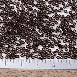 MIYUKIラウンドロカイユビーズ  日本製シードビーズ  （rr135)透明なルートビール  11/0  2x1.3mm  穴：0.8mm  約1100PCS /ボトル  10 G /ボトル&nbsp;SEED-JP0008-RR0135