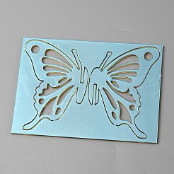 アクリルミラーバタフライカップケーキトッパー  ケーキのデコレーション用  ゴールド  50x70x1mm&nbsp;FIND-WH0152-208F