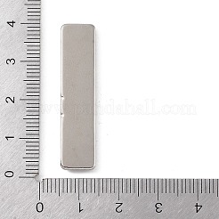 長方形の磁石  オフィスマグネット  ホワイトボードマグネット  丈夫な磁石  プラチナ  38x9x1.5mm&nbsp;AJEW-M037-01D