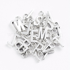 合金のチベット風チャーム  26文字  アンティークシルバー  16x4~10x2mm  穴：2mm  26個/セット&nbsp;YS-TAC0001-06AS