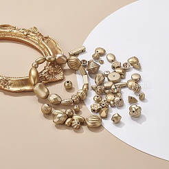 メッキアクリルビーズ  混合スタイル  混合図形  黄金メッキ  8~17x4~11x4~11mm  穴：1~3mm&nbsp;MACR-YW0001-29G