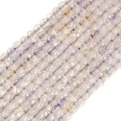 天然石瑪瑙ビーズ連売り  多面カット  ラウンド  染め＆加熱  アザミ  4mm  穴：0.8mm  約88~94個/連  14.5インチ&nbsp;G-H302-A01-09