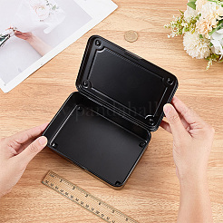 プラスチック製メンテナンスツール収納ボックス  長方形  ブラック  16x11.2x5.85cm  内径：15.1x10のCM&nbsp;CON-WH0110-295
