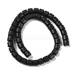 天然溶岩岩ビーズ連売り  コラム  8x8.5mm  穴：1.5mm  約47個/連  14.96''（38センチメートル）&nbsp;G-A234-E02-02