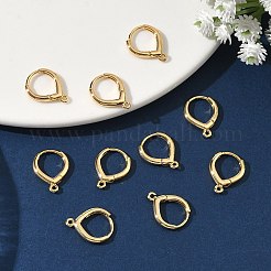 シェグレース 真鍮製フープピアス金具  カドミウムフリー＆ニッケルフリー＆鉛フリー  カン付き  18KGP本金メッキ  15x12x2mm  穴：1mm&nbsp;XGR0158G-94G