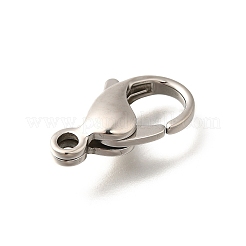 316ステンレススチール製ロブスタークロウ留め金  ステンレス鋼色  23x14x6mm  穴：3mm&nbsp;STAS-D288-09P