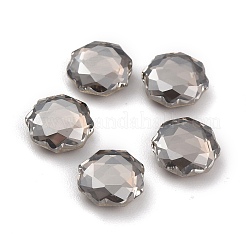 K9ファセットガラスラインストーンカボション  フラットバック＆バックメッキ  フラットラウンド  ミックスカラー  8x8x3mm&nbsp;GLAA-H106-F01-M
