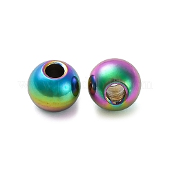 イオンプレーティング(IP) 202 ステンレススチール ロンデル スペーサー ビーズ  6x5mm  穴：2mm&nbsp;STAS-F094-06B-C