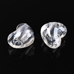 透明なアクリルビーズ  ハート  多面カット  透明  9~9.5x10x7mm  穴：3.5mm&nbsp;TACR-T028-62B