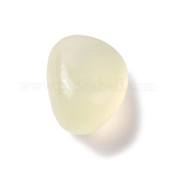 天然な新しい翡翠のビーズ  穴なし/ドリルなし  ナゲット  8~18x7.5~9x3~7.5mm  約515個/500g&nbsp;G-A023-01C
