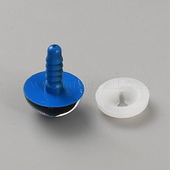 ABSプラスチック安全クラフトアイ  DIY人形のおもちゃ人形ぬいぐるみ動物  ブルー  19.5x15mm&nbsp;DIY-WH20013-28B-03