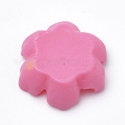 オペーク樹脂カボション  花  ミックスカラー  13x13x4.5mm&nbsp;CRES-S304-12