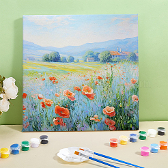 木製の油絵用額縁  正方形  バリーウッド  301x301x20mm&nbsp;DIY-WH0671-352