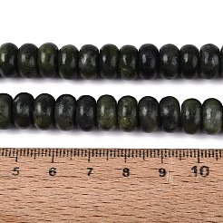天然な中国のヒスイのビーズ連売り  滑らかなロンデル  10~10.5x5.5~6mm  穴：0.7~1.2mm  約61~69個/連  14.37~15.55インチ（36.5~39.5cm）&nbsp;G-Q613-01C