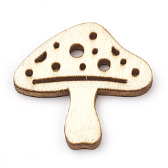 ウッドカボション  レーザーカットウッドシェイプ  混合形状  パパイヤホイップ  29~31x12~30x2.5mm&nbsp;WOOD-S040-73