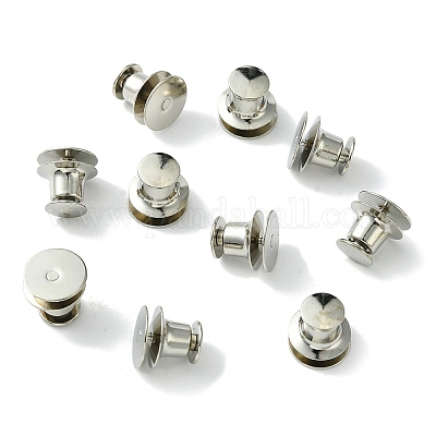 真鍮製ブローチ基礎金具セッティング台 ブローチパーツ プラチナ