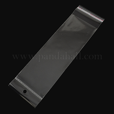 セロハンのOPP袋  長方形  透明  24x7cm  穴：8mm  一方的な厚さ：0.035mm  インナー対策：18x7のCM&nbsp;X-OPC-S014-11-1
