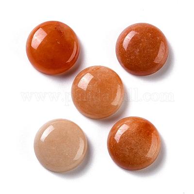 天然レッドアベンチュリンカボション  半円  14~14.5x6mm&nbsp;G-P393-R48-14.5mm-1