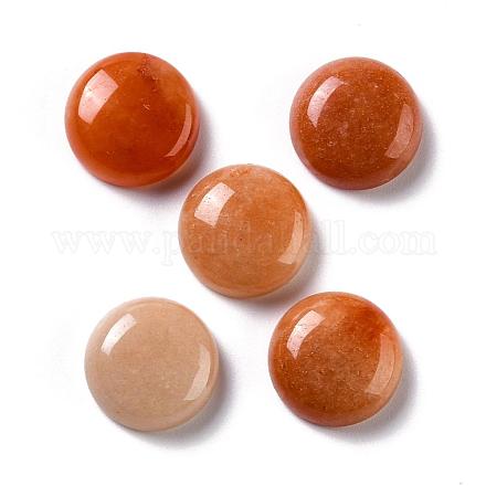 天然レッドアベンチュリンカボション  半円  14~14.5x6mm&nbsp;G-P393-R48-14.5mm-1