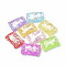 Resin Decoden Cabochons, with Shell Chip, Candy, Imitation Food, Mixed Color, 24x17x8mm