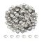 Iron Bead Caps, Multi-Petal, Platinum, 9mm, Hole: 1.5mm