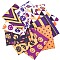 Halloween Printed Polycotton Fabric, for Patchwork, Sewing Tissue to Patchwork, White, 49.5~50x39.5~40x0.02cm, 10 sheet/set