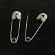 アイアン製安全ピン  プラチナ  56x11x3mm  ピン：1mm  約500個/袋&nbsp;NEED-D038-55mm-1