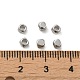 真鍮製スペーサービーズ  キューブ  プラチナメッキ  3x3x3mm  穴：1.8mm&nbsp;KK-P249-01C-P-3