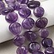 天然アメジストの彫刻ビーズ連売り  シェル形状  14~15x16~17x6~7mm  穴：1mm  約28~29個/連  15.35~15.55''（39~39.5センチメートル）&nbsp;G-H339-A07-01B-1