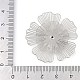 真鍮のコボション  ラインストーン付き  花  プラチナ  36x36.8x4mm&nbsp;KK-L219-09P-02-3