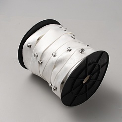 ステンレス留め具用ポリエステルカーテンテープ  カーテンヘッダーテープ  ホワイト  30mm  20 m /ロール&nbsp;DIY-WH0569-98