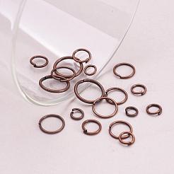 鉄製のオープン丸カン1箱  ラウンド  ニッケルフリー  赤銅鉱  18~21ゲージ  4~10x0.7~1mm  内径：2.6~8mm  約1600個/箱&nbsp;IFIN-MSMC010-04R-NF