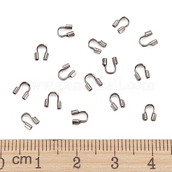 真鍮製U字カンU字金具  ガンメタ色  サイズ：幅さ約4mm  長さ5mm  厚さ1mm  穴：0.5mm&nbsp;KK437-B