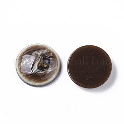 樹脂カボション  天然石風  半円/ドーム  コーヒー  17.5x4.5mm&nbsp;RESI-T039-016