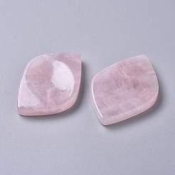 ナチュラルローズクォーツマッサージ  不安療法のための心配石  葉  58x42x7~8mm&nbsp;DJEW-F008-B01