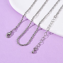 真鍮のテクスチャ加工ツイストチェーンネックレス  カニカン付き  ラックめっき  長持ちメッキ  プラチナ  15.75インチ（40cm）&nbsp;MAK-L045-05P