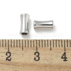 真鍮ビーズ  カドミウムフリー＆ニッケルフリー＆鉛フリー  コラム  プラチナ  7x3.5x3.5mm  穴：1.8mm&nbsp;KK-M308-15P