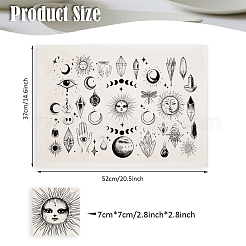 紙セラミックデカール  陶器 陶磁器 粘土転写紙  下絵花紙  混合図形  520x370mm  模様：48x33ミリ&nbsp;DIY-WH0729-011